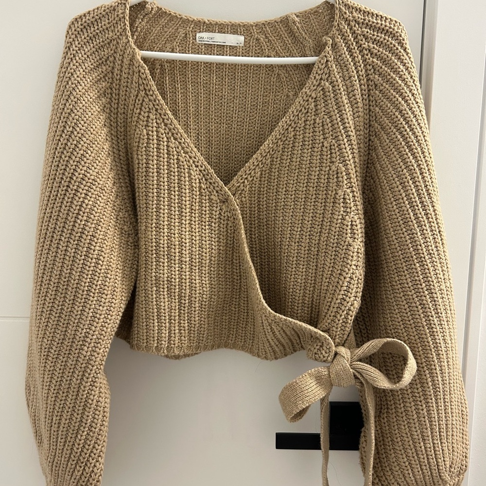 Chunky Knit Wrap Sweater